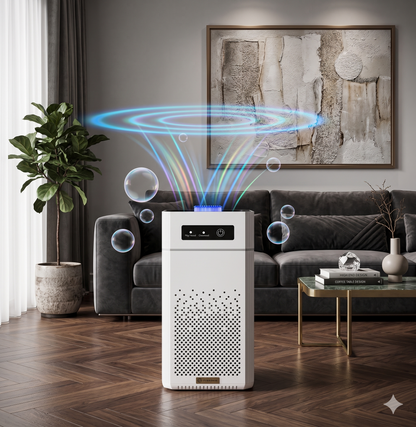 Smart H13 HEPA Air Purifier - Large Room Home & Office Ionizer - Medical Grade Filter for Dust, Pet Smoke & Allergens - Minimalist Tower